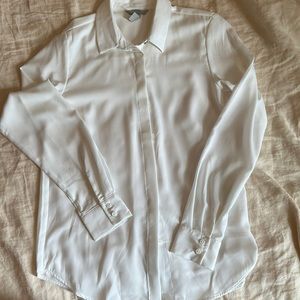 White H&M button-up, size 0